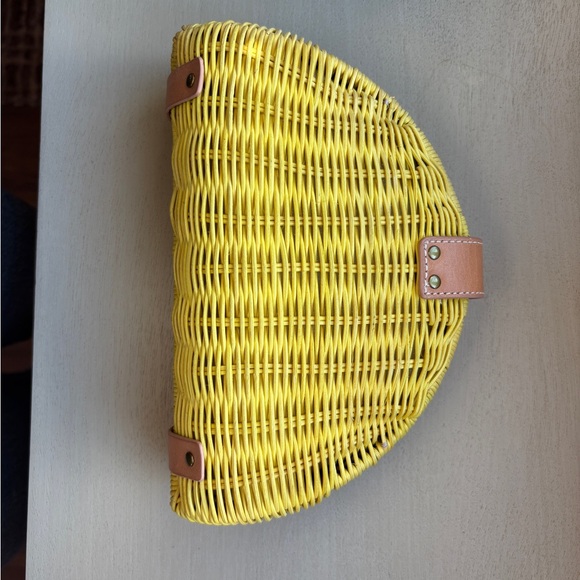 J. Crew ratan basket weave clutch - Picture 2 of 4
